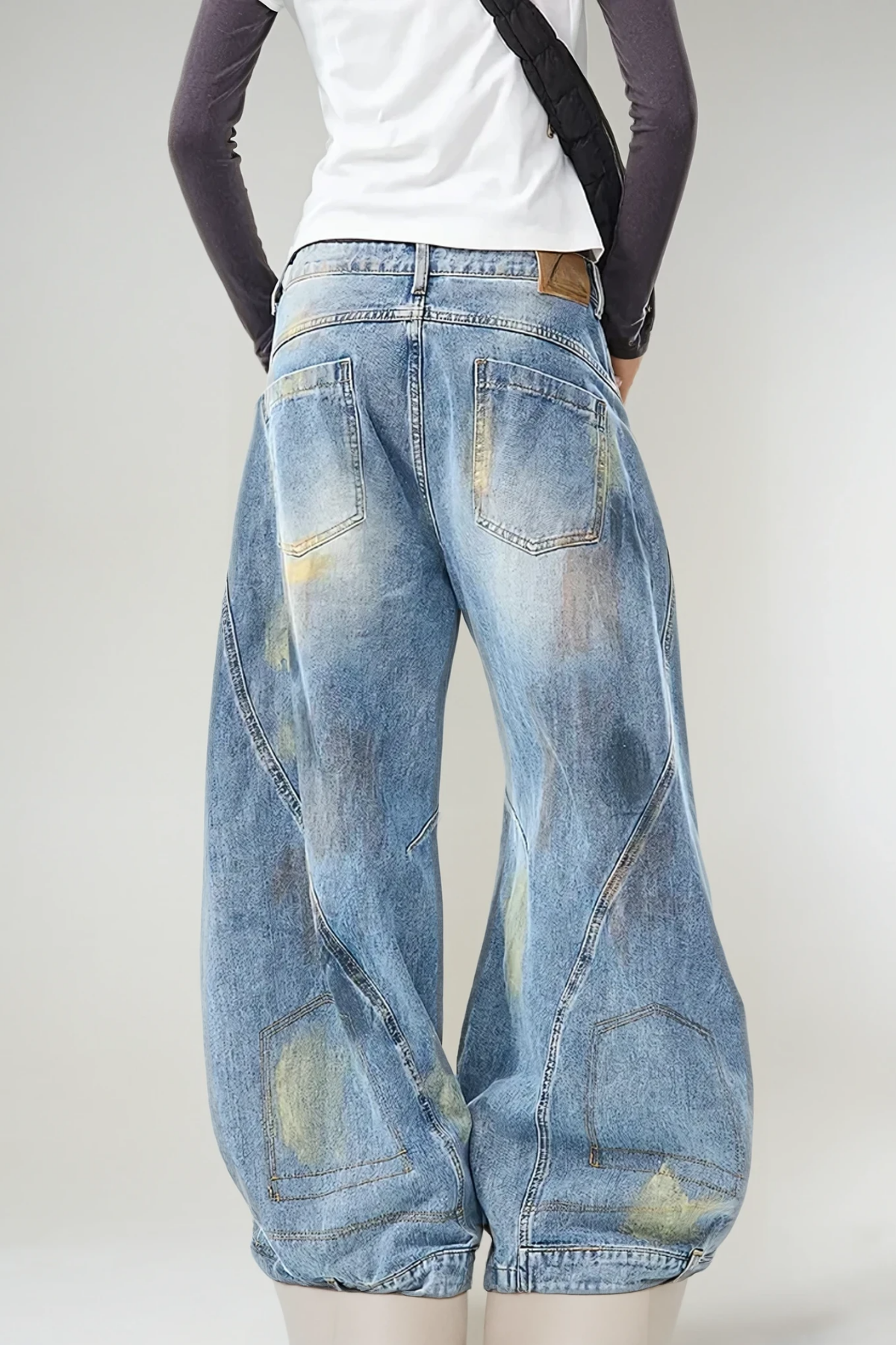 Arbana Deconstruct Barrel Jeans