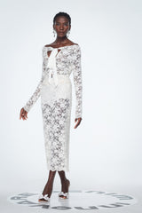 Babette Lace Cutout Skirt Set