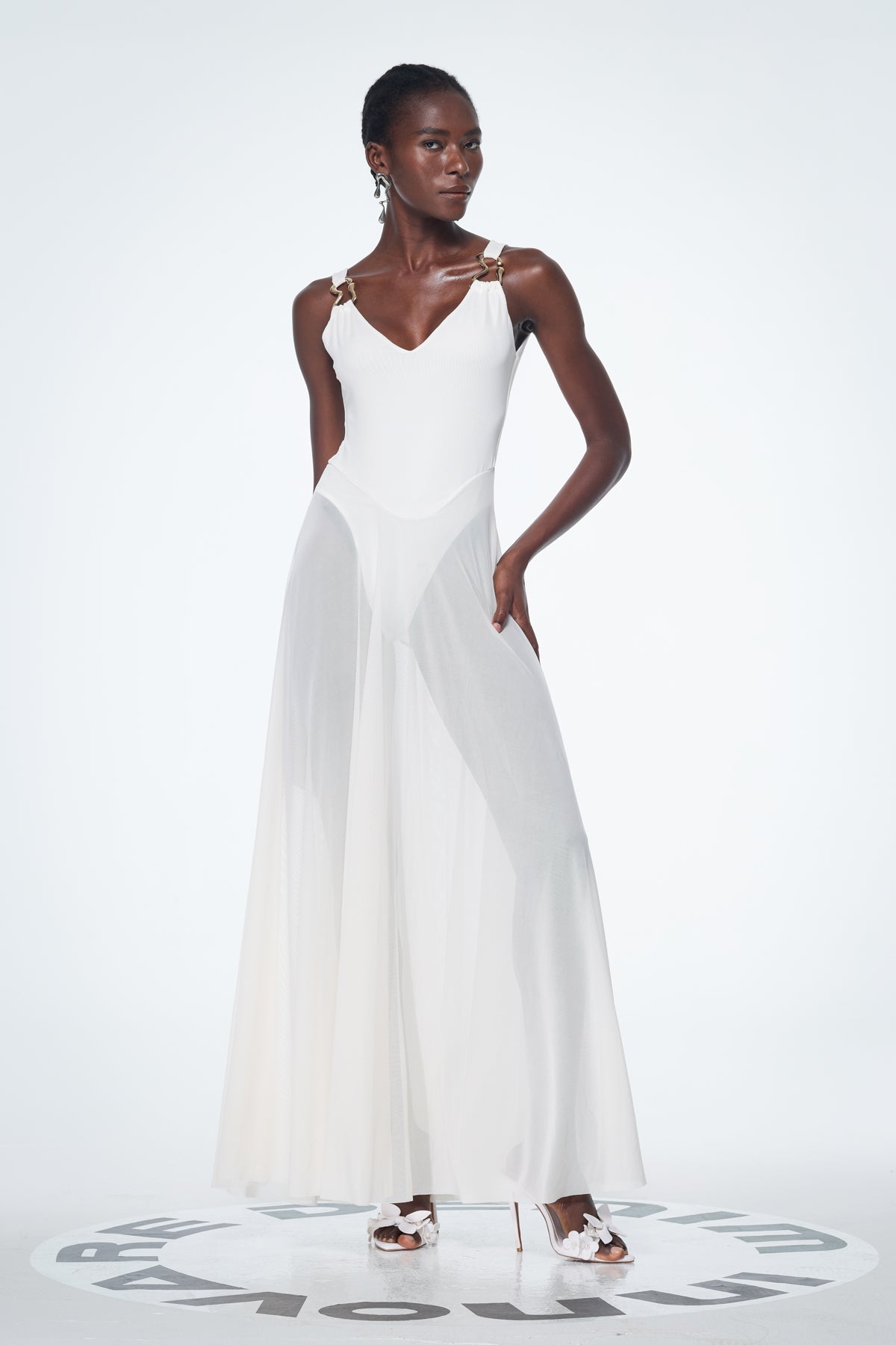 Bada Mesh Sleeveless Maxi Dress