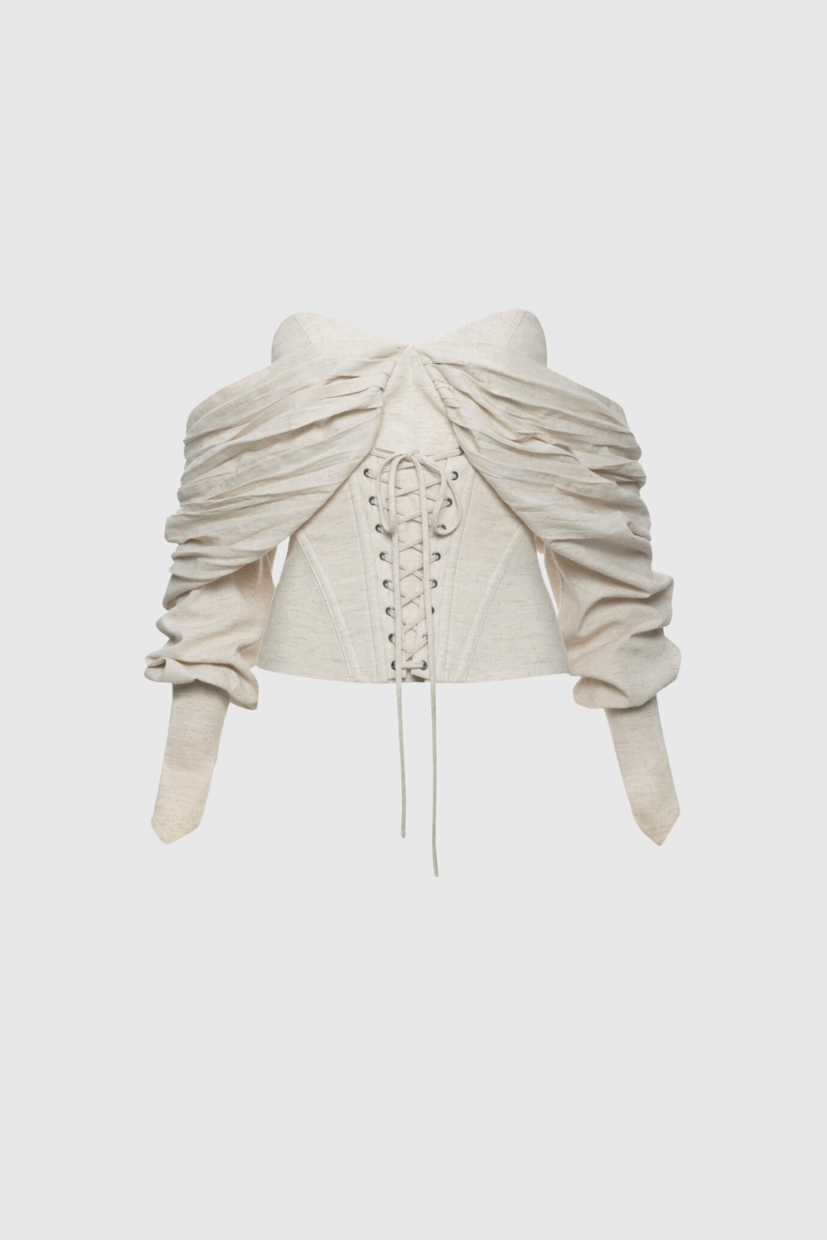 Ballad Off Shoulder Lace Up Corset Top