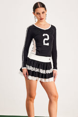 Barnaba Lace Ruffle Skirt Set