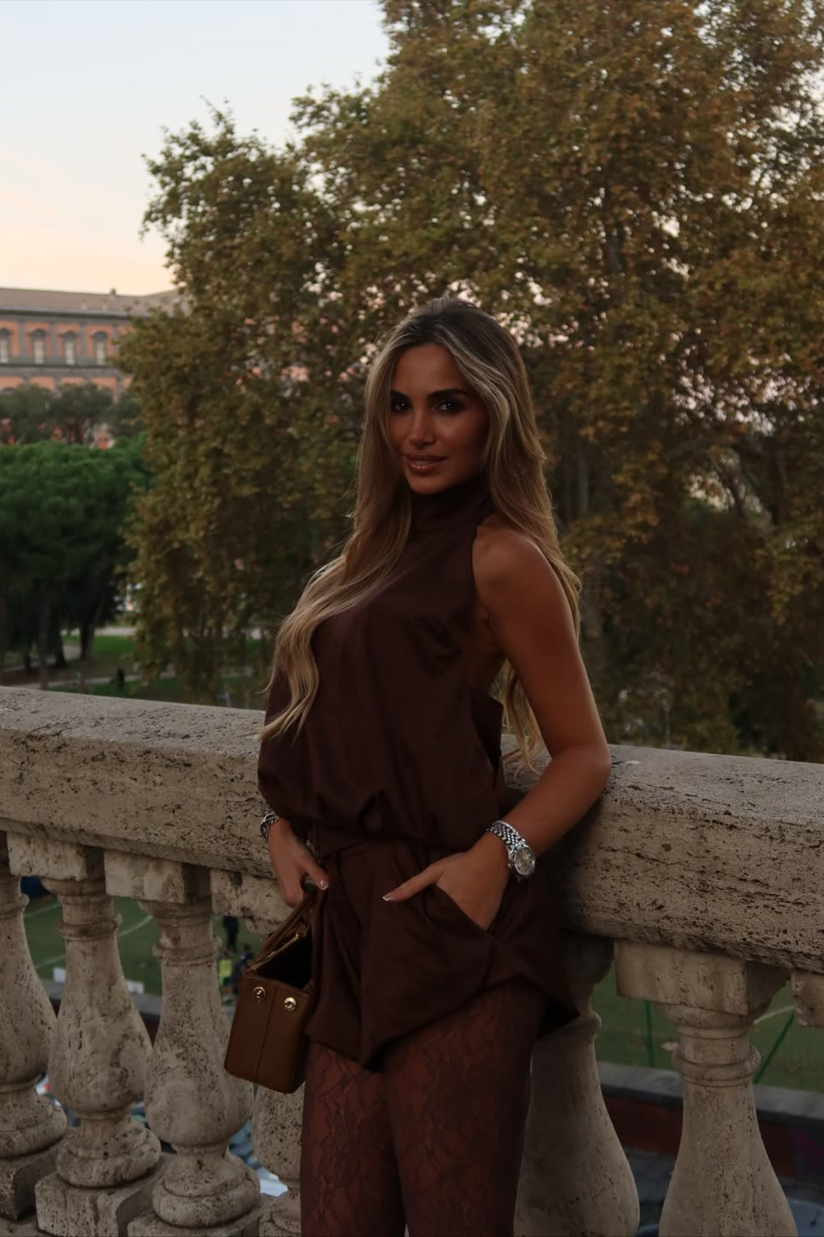 Bartolo Suede Halter Neck Top