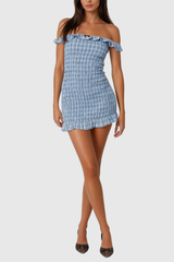 Basya Strapless Stripe Bodycon Mini Dress
