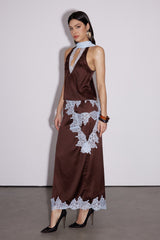 Bess Lace Asymmetric Skirt Set