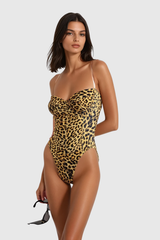 Bibiana Leopard Bodycon Bodysuit