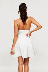 Blaguna Flower Halter Neck Mini Dress
