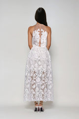Bodie Lace Floral Maxi Dress