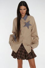 Bozhidara Star Lace Up Shirt