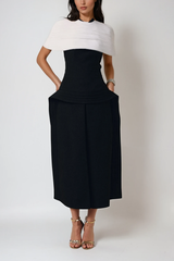 Brad Shawl Two Piece Maxi Dress