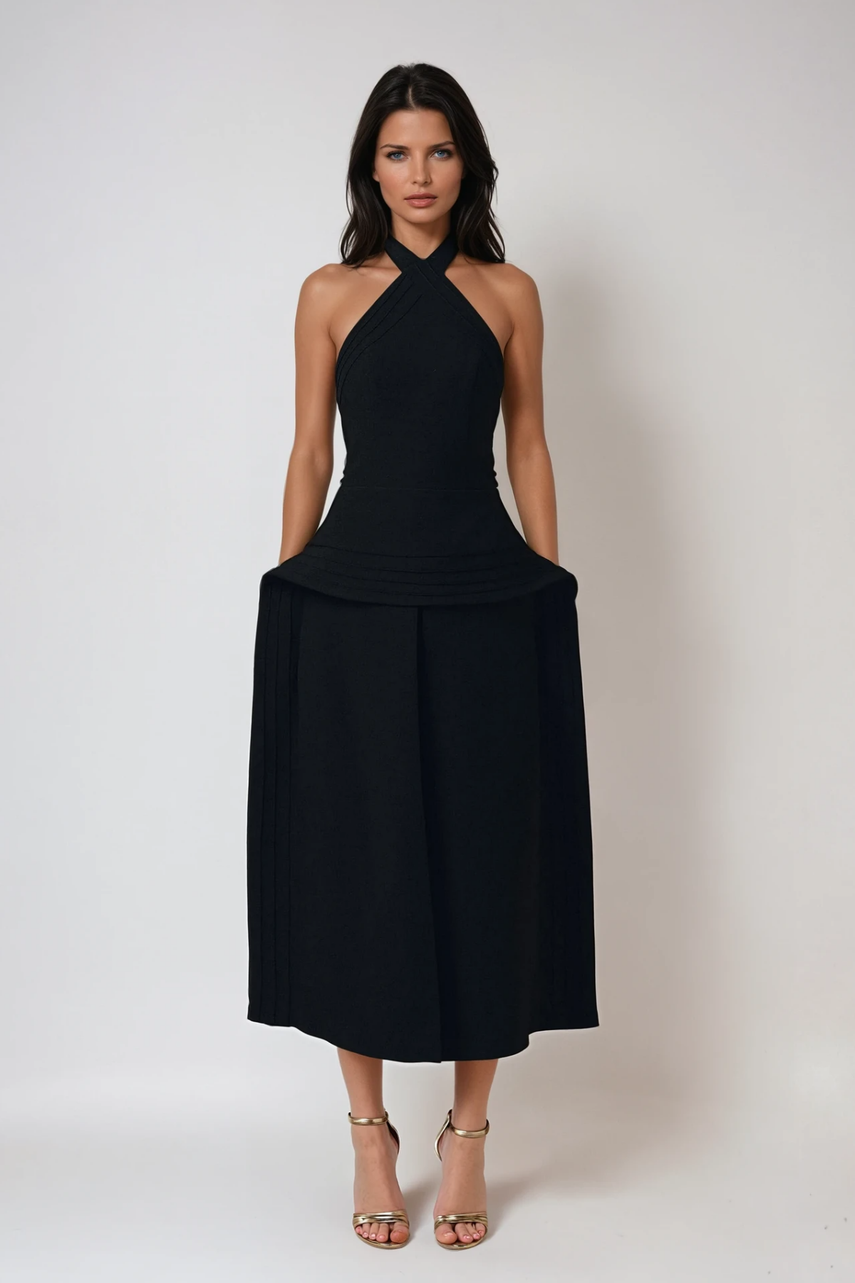 Brad Shawl Two Piece Maxi Dress