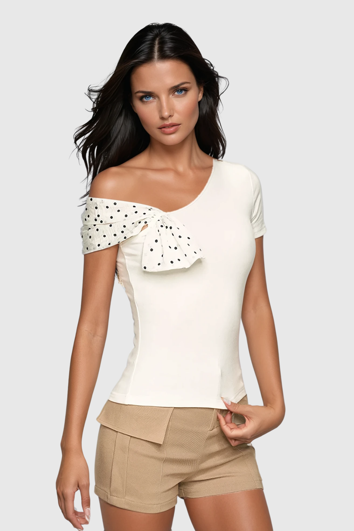 Bram Dot Bow Top