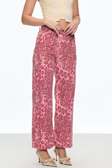 Cahal Leopard Jeans