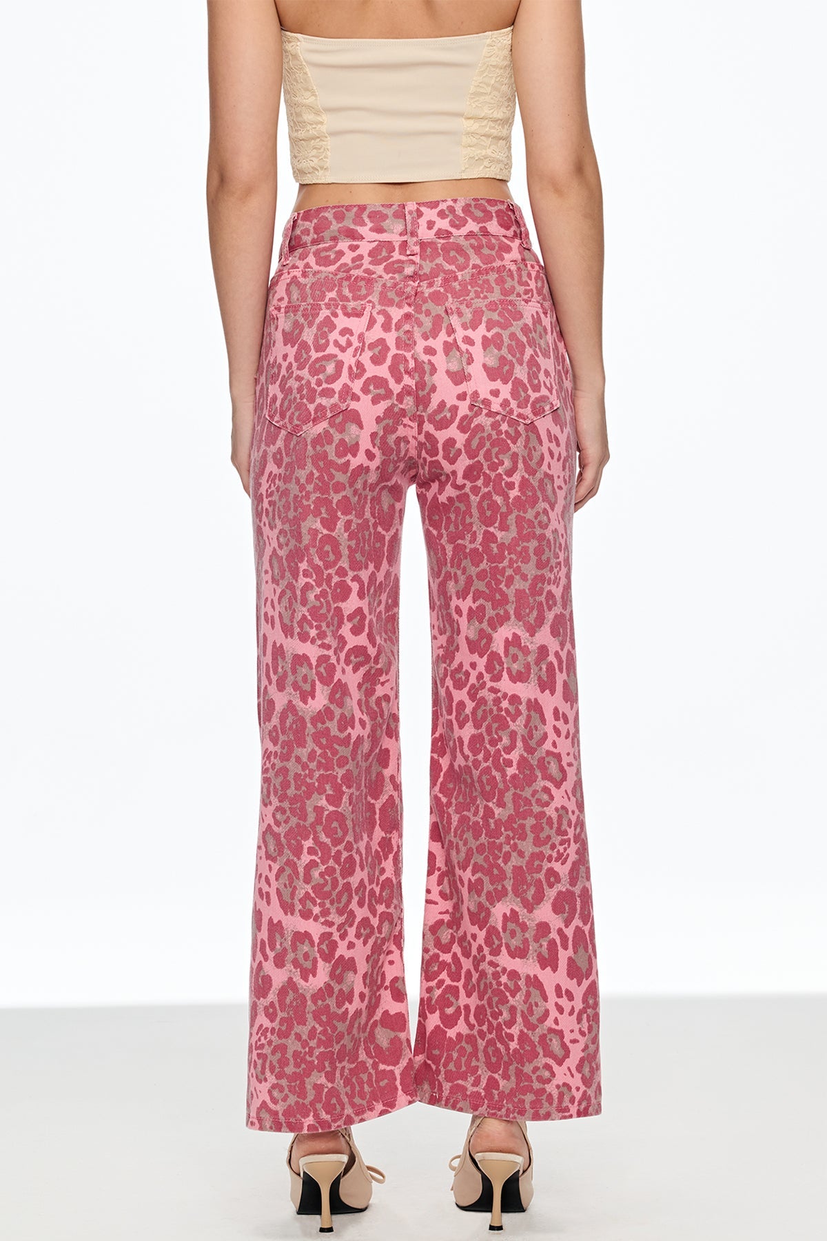 Cahal Leopard Jeans