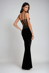 Camillus Lace Corset Maxi Dress