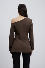 Caner Asymmetric One Shouder Blazer