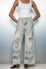Caryn Graffiti Barrel Jeans