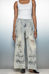 Caryn Graffiti Barrel Jeans
