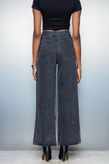 Casper Camouflage Print Asymmetric Jeans