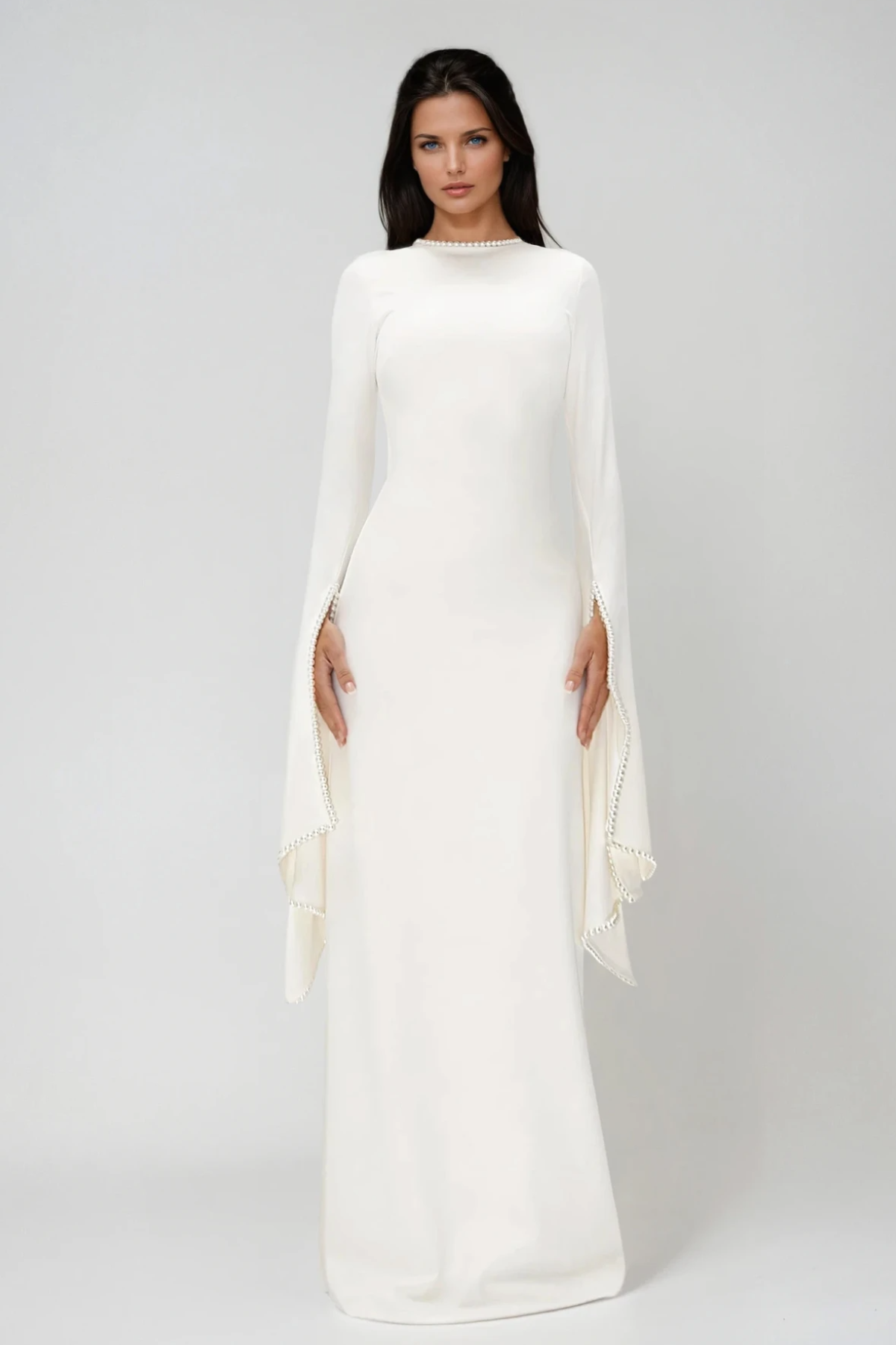 Cesare Pearl Bandage Maxi Dress