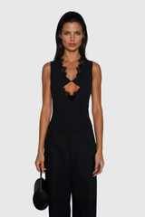 Chidike Lace Cutout Sleeveless Top