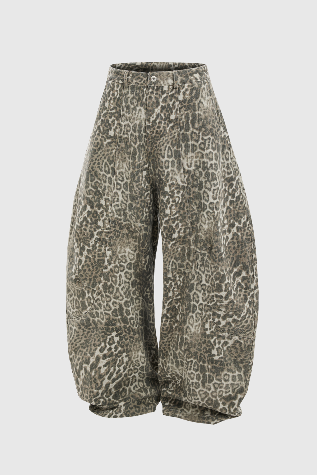 Citlali Leopard Baggy Jeans