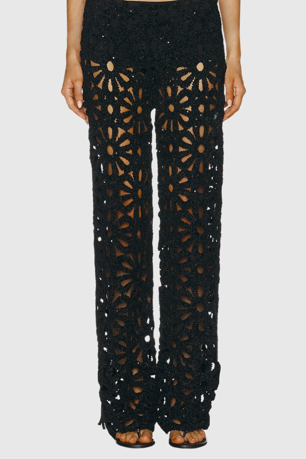 Clarette Floral Cutout Pants Set