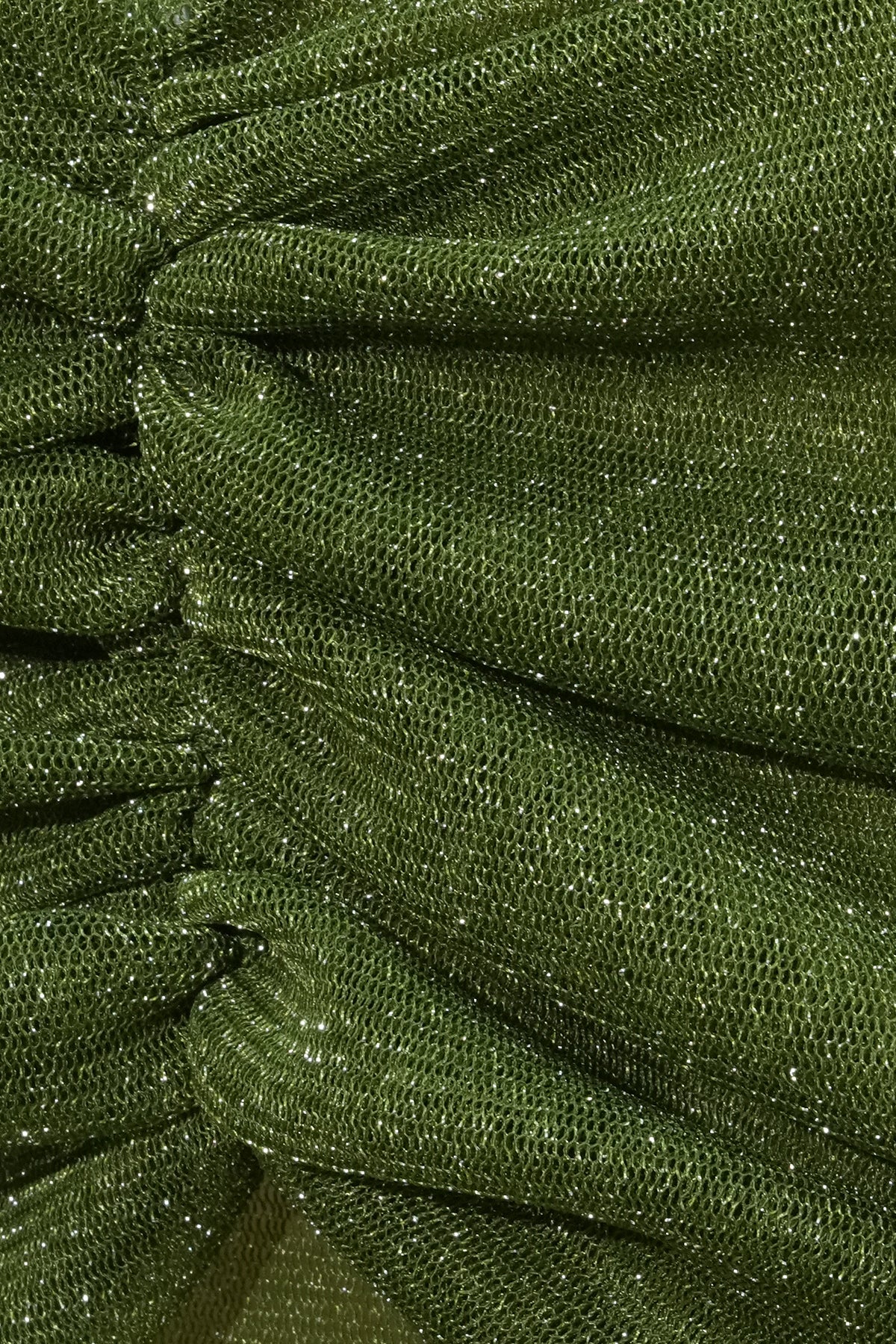 Daedalus Strapless Sequin Maxi Dress In Green