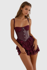 Dafni Spaghetti Lace Skirt Set