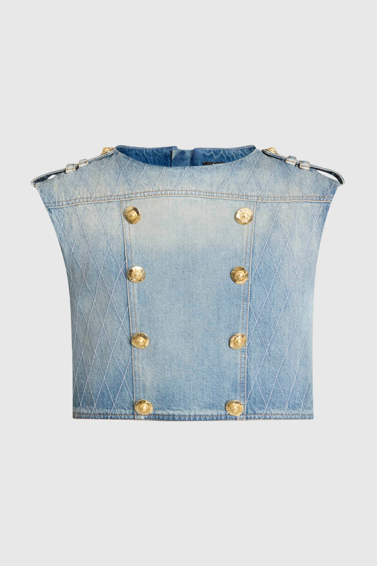 Dagobert Sleeveless Denim Top
