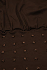 Damocles Halter Neck Ruch Embellished Mini Dress