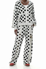 Daniyal Eyelet Dot Straight Pants