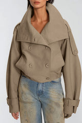 Dardana Double Breasted Lapel Jacket