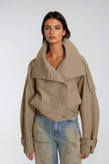 Dardana Double Breasted Lapel Jacket