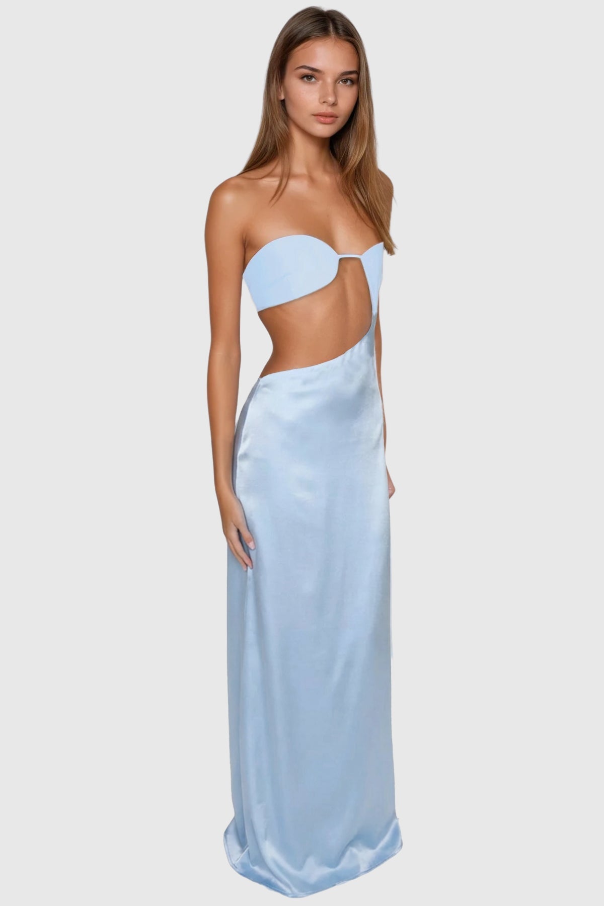 Darek Cutout Asymmetric Maxi Dress