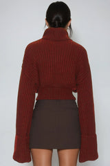 Delfim High Neck Knit Top