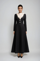 Dennis Deconstruct Flower Maxi Dress