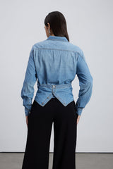 Derdriu Asymmetric Denim Shirt