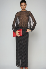 Derek Backless Dot Maxi Dress
