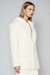 Derya Single Breasted Pocket Corduroy Blazer