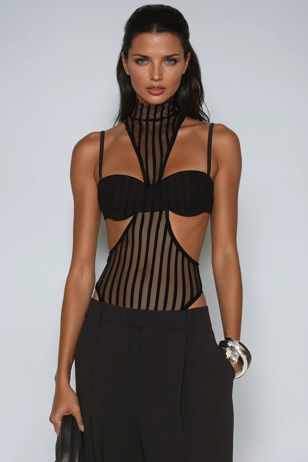 Devan Mesh Cutout Bodysuit