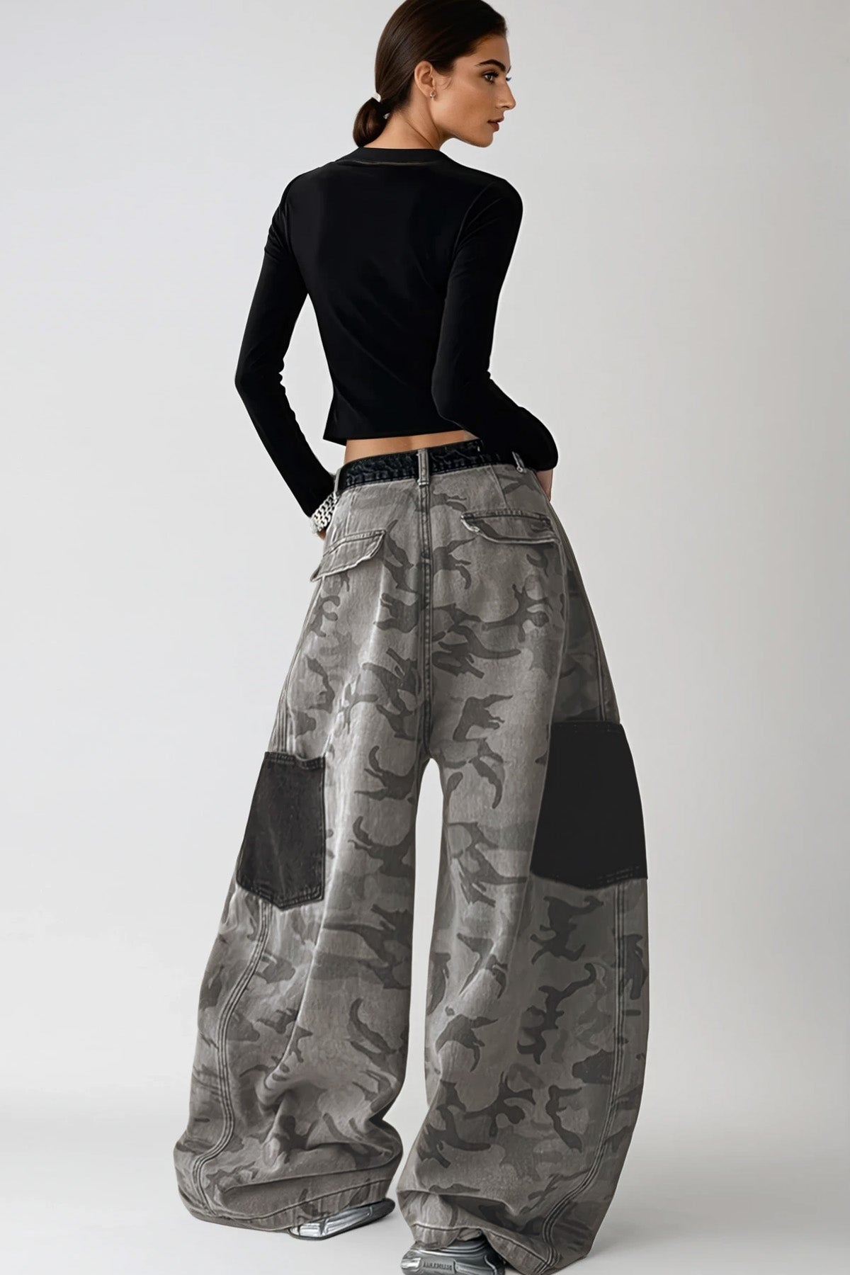 Diane Deconstruct Bleached Baggy Jeans
