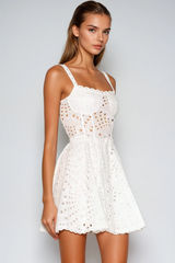 Diksha Spaghetti Cutout Mini Dress