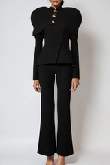 Diletta Button Shawl Jacket