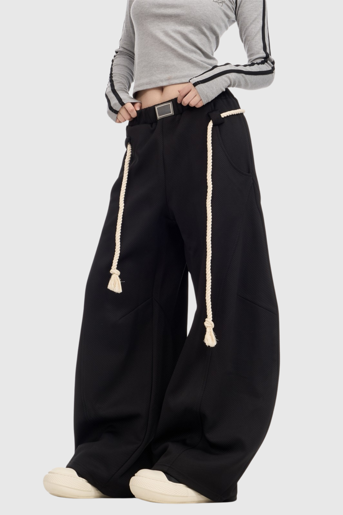 Diokles Rope Pants In Black
