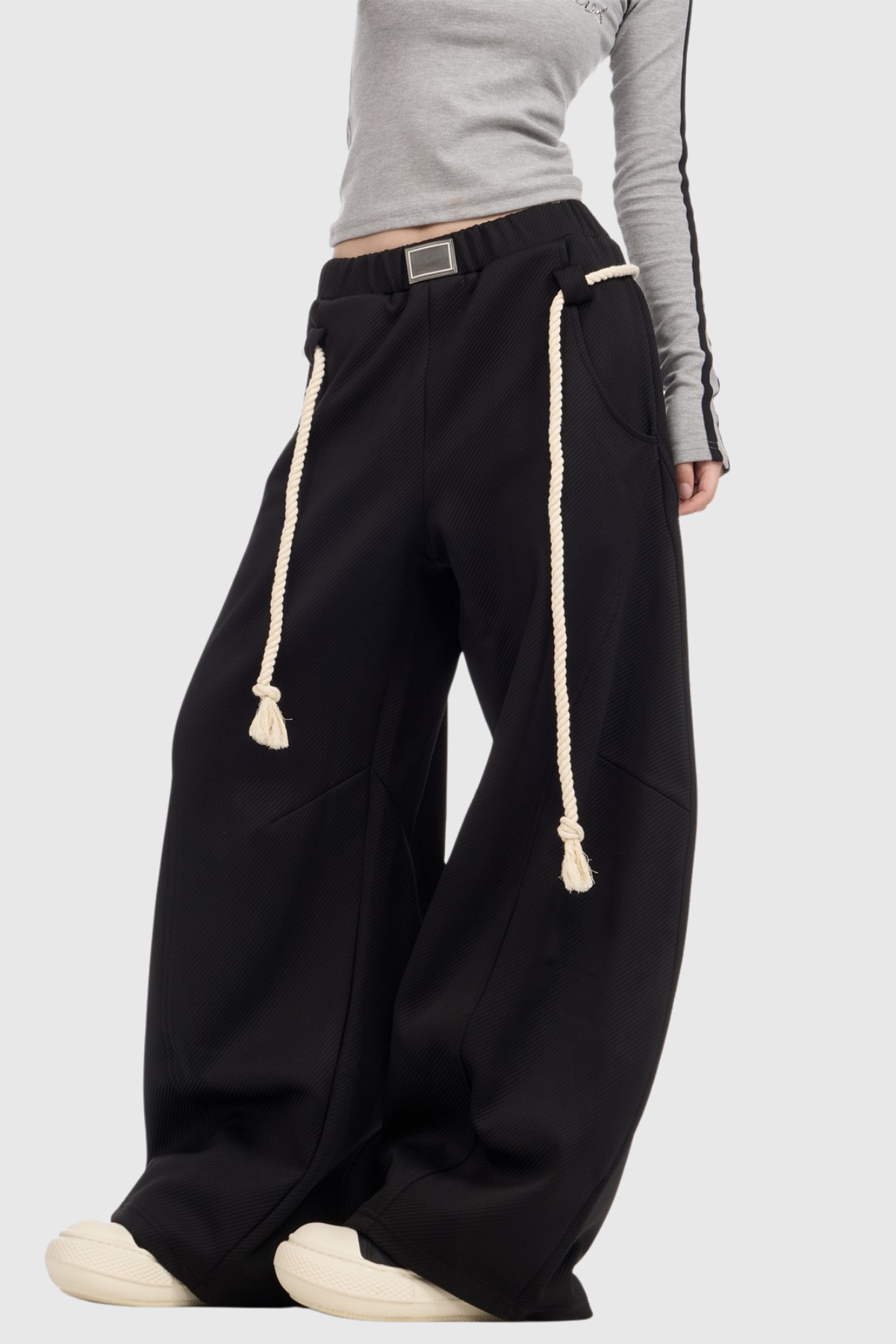 Diokles Rope Pants In Black
