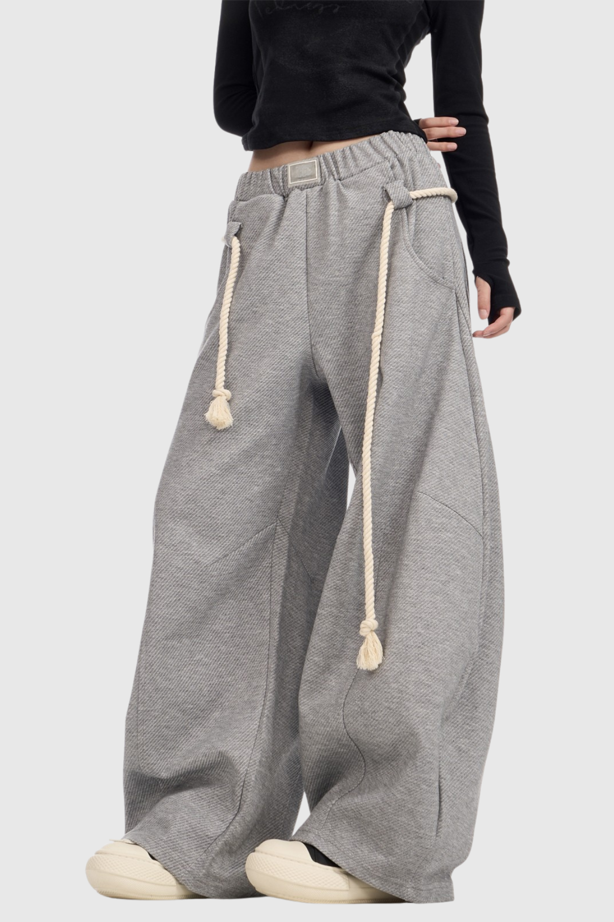 Diokles Rope Pants In Grey