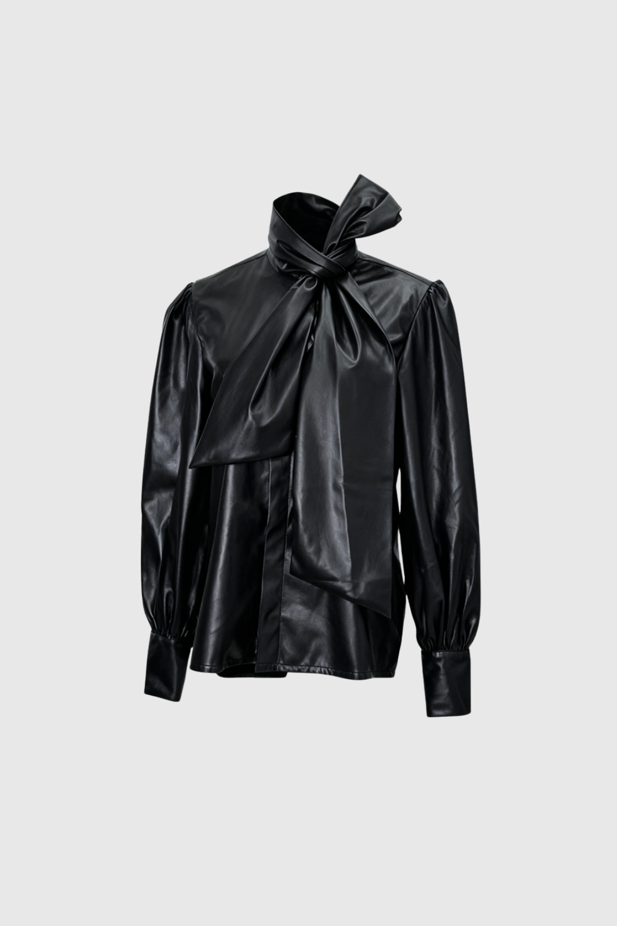 Dionisio Tie Up Leather Shirt