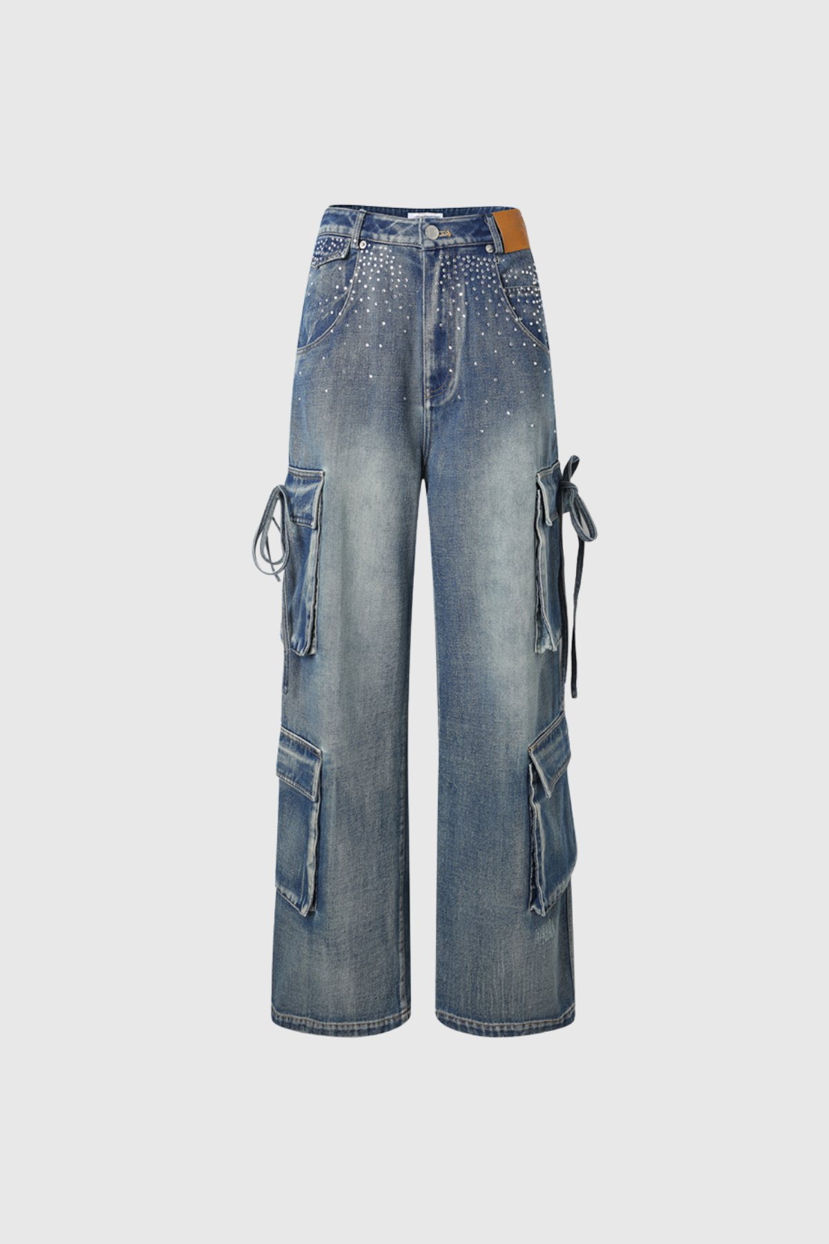 Dionysos Rhinestone Cargo Jeans