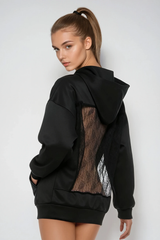 Divna Hooded Lace Top