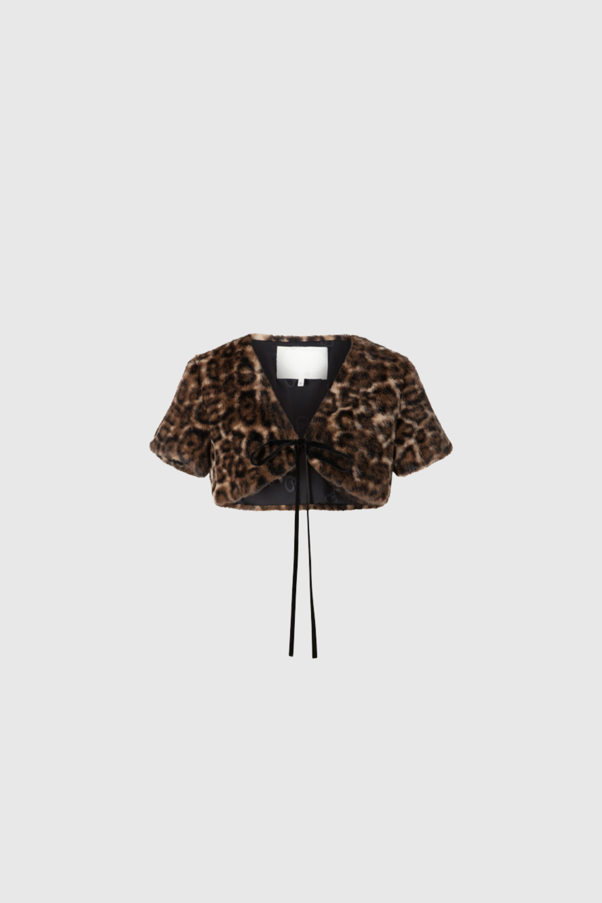 Djamel Leopard Faux Fur Jacket